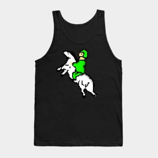 Horse rider on pixel art Tank Top